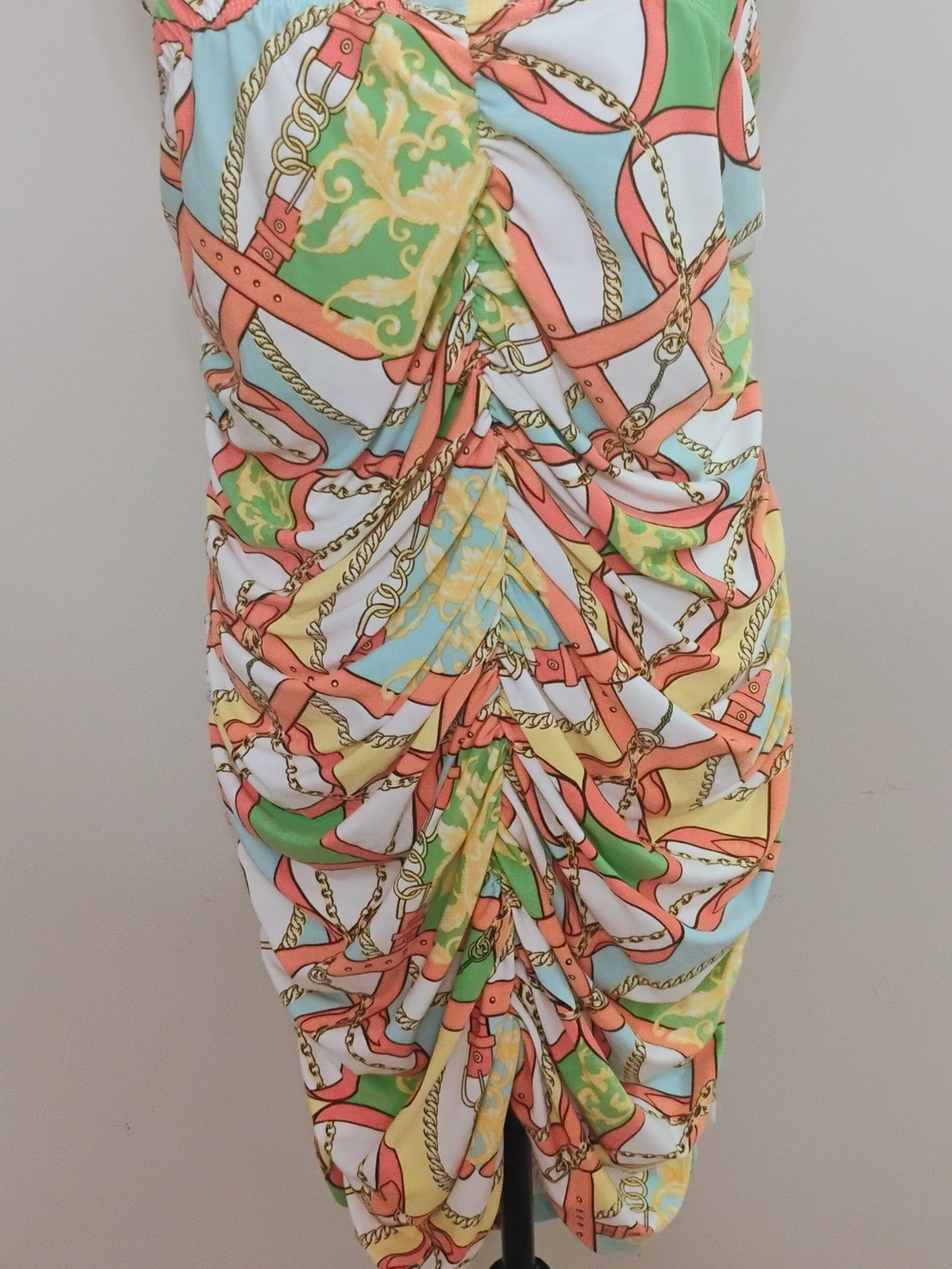 Women’s Multi-Color Ruched Swim Cover-Up Dress